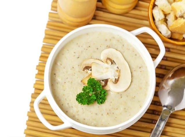 Creamy Mushroom Asiago Soup