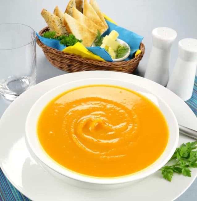 Roasted Butternut Squash and Red Pepper Soup